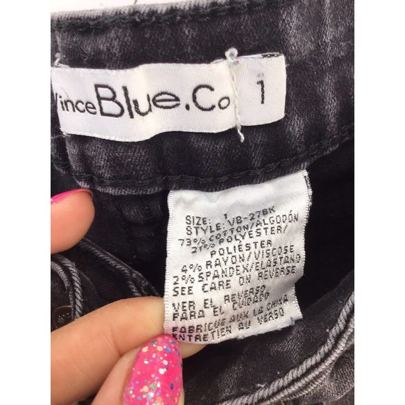 Vince Blue Jean Distressed Women’s Size 1 Black - Picture 9 of 12